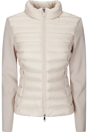 Moncler Femme, Vestes, Rose, Taille: 36 FR Cardigan rembourré avec fermeture éclair et poches