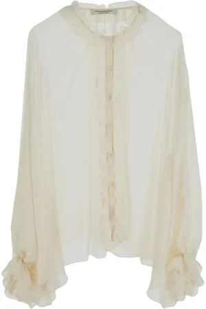 Serafini Femme, Blouses et Chemises, , Taille: 38 FR Haut à volants et boutons pour femmes