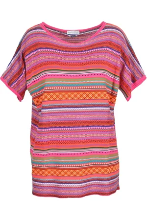 BALLANTYNE Femme, Pulls, Multicolore, Taille: 38 FR Pull en Tricot de Coton