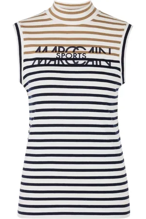 Marc Cain Femme, Tops, Bleu, Taille: 38 FR Haut Élégant Bleu Marine