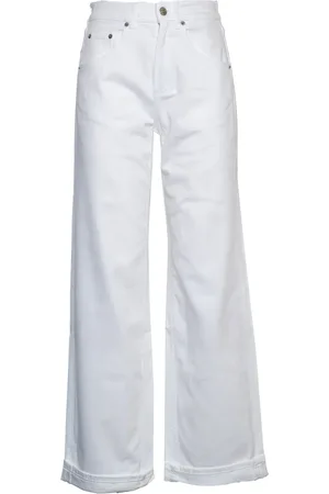 DEPARTMENT FIVE Femme, Jeans, Blanc, Taille: W27 Jeans Blancs Wide-Leg Élégants Décontractés