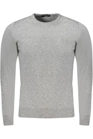Roberto Cavalli Homme, Pulls, Gris, Taille: M Pull en Polyester Gris