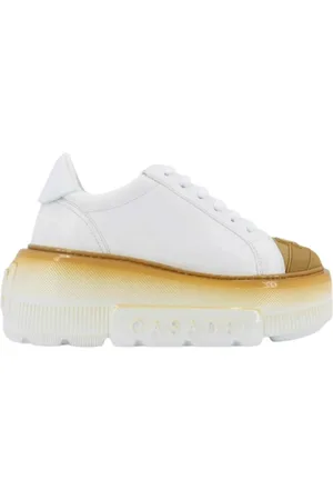 Casadei Femme, Chaussures, Blanc, Taille: 37 EU Nexus Toe Cap Baskets