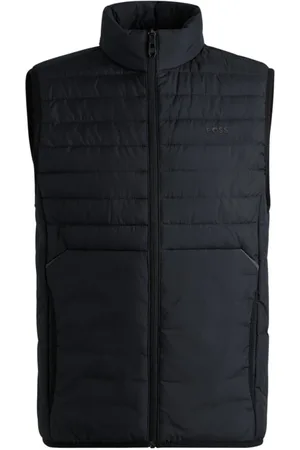 HUGO BOSS Homme, Vestes, Noir, Taille: 3XL Veste Puffer Thor Sans Manches à Col V