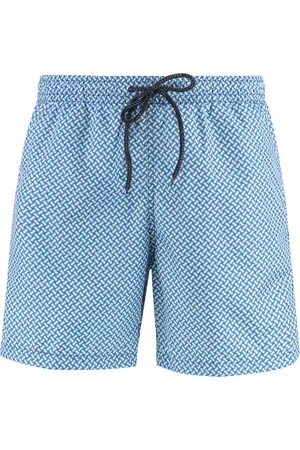 DRUMOHR Homme, Maillots de bain, Bleu, Taille: L Shorts de bain doublés en filet avec poches