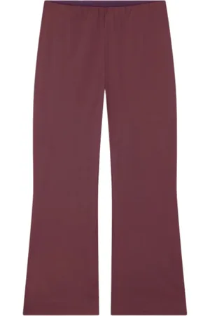 LIVIANA CONTI Femme, Pantalons, Rouge, Taille: 40 FR Pantalon évasé en coton