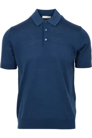Paolo Pecora Homme, Tops, Bleu, Taille: M Chemise Océan en Mélange Soie Coton