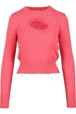 Diesel Femme, Pulls, Rose, Taille: 42 FR Laine Cachemire Pull Tricoté