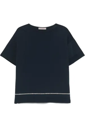 D.EXTERIOR Femme, Tops, Bleu, Taille: 40 FR T-shirt Bleu Élégant pour Femmes