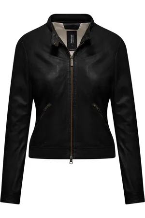 Bomboogie Femme, Vestes, Noir, Taille: 38 FR Jeen Leather Jacket