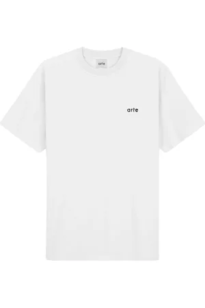 Arte Antwerp Homme, Tops, Blanc, Taille: L T-shirt Blanc Logo Cœur Coton