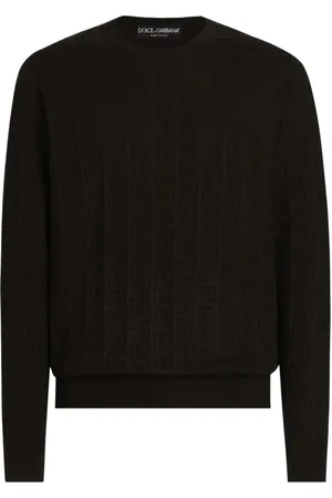Dolce & Gabbana Homme, Pulls, Noir, Taille: L Pulls Noirs pour Hommes
