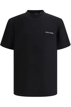 Daily paper Homme, Tops, Noir, Taille: M T-shirt en Coton avec Imprimé Maxi