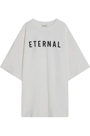 FEAR OF GOD Homme, Tops, Blanc, Taille: S T-shirt col rond à manches courtes