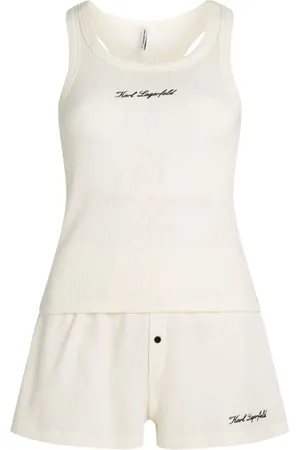 Karl Lagerfeld Femme, Sport, , Taille: 38 FR Ensemble Hôtel Logo Naturel Noir