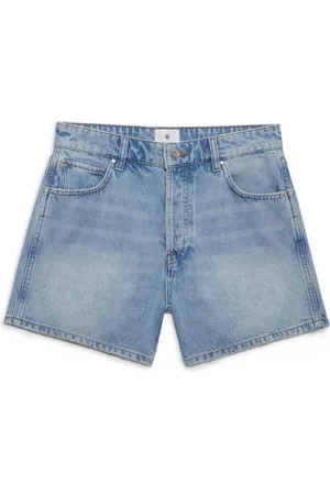 ANINE BING Femme, Shorts, Bleu, Taille: W29 Bleached Denim Shorts