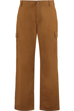 Kenzo Homme, Pantalons, Brun, Taille: 40 FR Pantalon cargo en coton avec chevilles ajustables