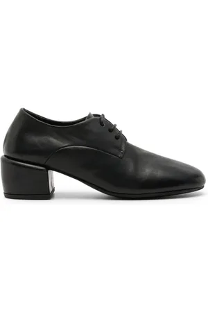 MARSÈLL Femme, Chaussures, Noir, Taille: 37 1/2 EU Chaussures Oxford noires à bout en amande et lacets