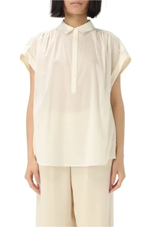 Woolrich Femme, Blouses et Chemises, Blanc, Taille: 42 FR Chemisier en Coton Top