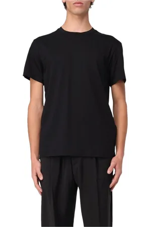 Manuel Ritz Homme, Tops, Noir, Taille: 2XL T-shirt col rond en coton avec logo brodé