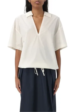 Woolrich Femme, Blouses et Chemises, Blanc, Taille: 40 FR Chemisier en Popeline Top