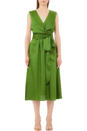 Liu Jo Femme, Robes, Vert, Taille: 40 FR Robe Bleu Marine avec Motif TS