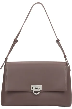 Estro Femme, Sacs, Brun, Taille: ONE Size Sac Bandoulière Marron Foncé pour Femme en Cuir Véritable