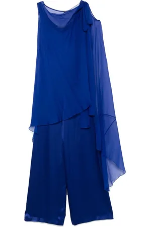 Alberta Ferretti Femme, Robes, Bleu, Taille: 38 FR Pantalon Bleu avec Haut sans Manches