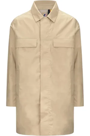 K-Way Homme, Manteaux, , Taille: S Manteau en Popeline de Coton Trois Couches