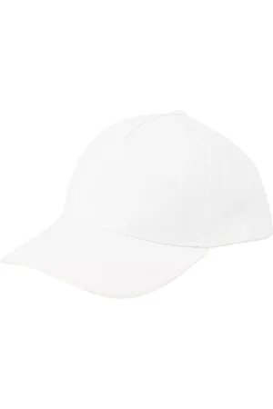 Palm Angels Femme, Accessoires, Blanc, Taille: ONE Size Casquette blanche avec visière Élégante