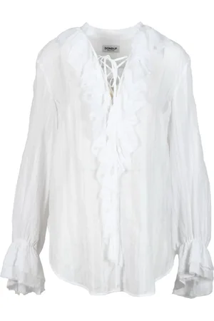 Dondup Femme, Blouses et Chemises, Blanc, Taille: 42 FR Chemisier
