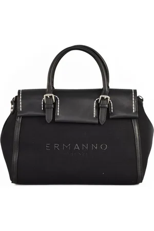 ERMANNO SCERVINO Femme, Sacs, Noir, Taille: ONE Size Sac à bandoulière en toile avec fermeture magnétique