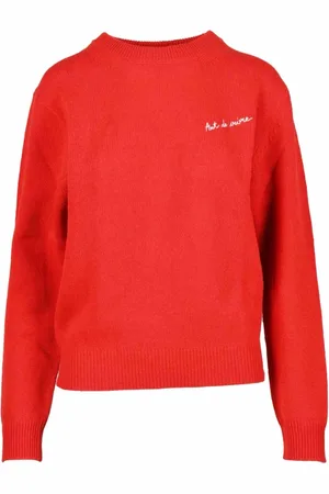 Maison Labiche Femme, Pulls, Rouge, Taille: 42 FR Pull en mélange de laine