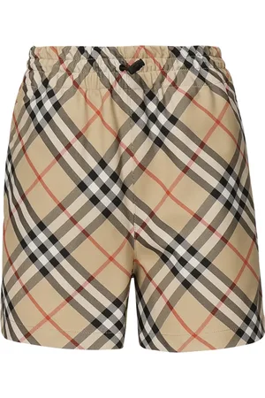Burberry Femme, Shorts, , Taille: 40 FR Shorts en Sergé Taille Élastique Sable