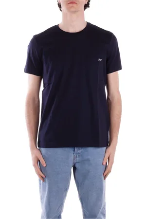 FAY Homme, Tops, Bleu, Taille: L T-shirt avec poche latérale et logo