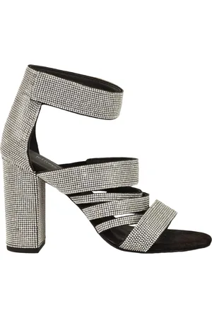 Jeffrey Campbell Femme, Chaussures, Gris, Taille: 36 EU Sandalette Élégante avec Semelle en Caoutchouc