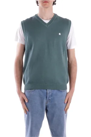 Carhartt Homme, Pulls, Vert, Taille: S Pull Logo Frontal