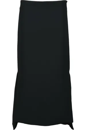 Sportmax Femme, Jupes, Noir, Taille: 36 FR Jupe longuette avec fentes latérales