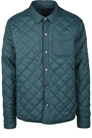 HUSKY Homme, Vestes, Vert, Taille: S Veste matelassée en polyester avec boutons-pression