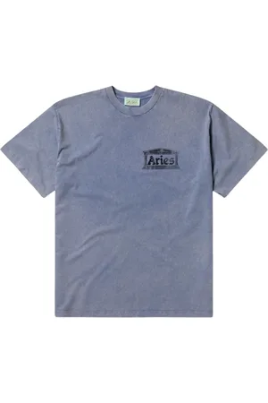 ARIES Homme, Tops, Bleu, Taille: L T-shirt Vintage Temple