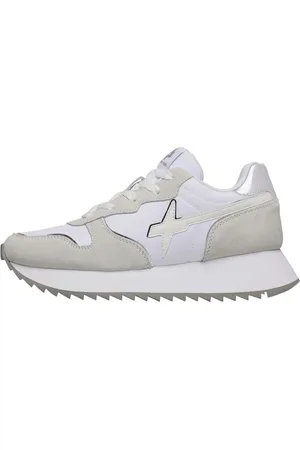 W6YZ Femme, Chaussures, Gris, Taille: 39 EU Baskets en suède et tissu technique Jet-W.