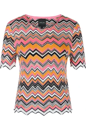 Marc Cain Femme, Pulls, Multicolore, Taille: 42 FR Pull Rose Yc 41.43 M29