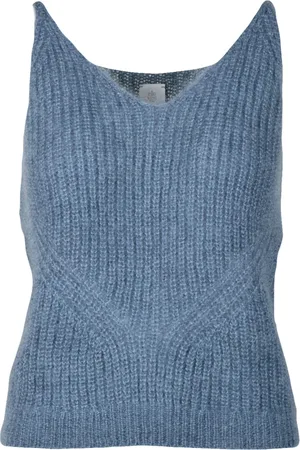 ELEVENTY Femme, Tops, Bleu, Taille: 40 FR Top
