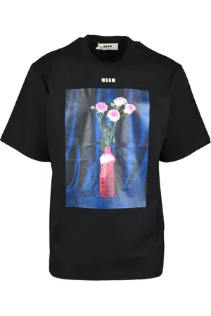 Msgm Homme, Tops, Noir, Taille: 2XL Tshirt
