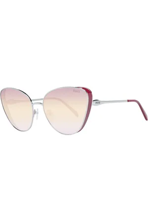 Emilio Pucci Femme, Accessoires, Gris, Taille: ONE Size Lunettes de Soleil Cat Eye Argent