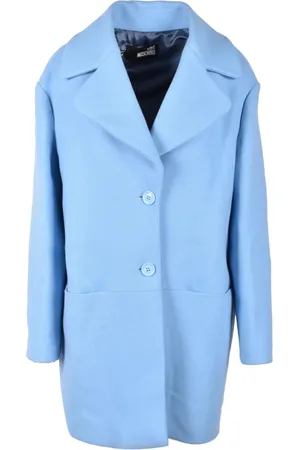 Moschino Femme, Manteaux, Bleu, Taille: 36 FR Manteau