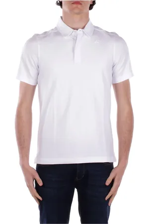 K-Way Homme, Tops, Blanc, Taille: M T-shirts et Polos Blancs Logo Devant Fermeture à Boutons