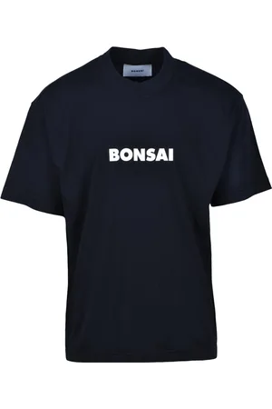 BONSAI Homme, Tops, Noir, Taille: L T-shirt en coton avec design unique