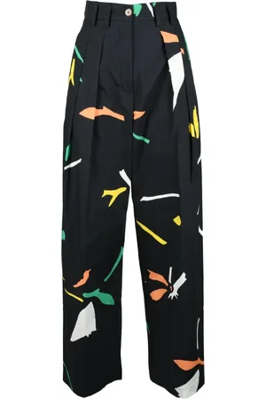 ALYSI Femme, Pantalons, Noir, Taille: 38 FR Pantalon