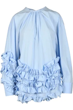 Msgm Femme, Blouses et Chemises, Bleu, Taille: 38 FR Chemisier